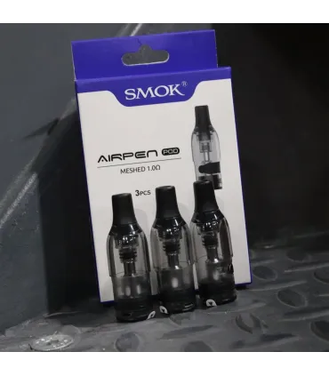 Cartouche Airpen 1,0 ohm SMOK – 2 ml, side-fill, résistance mesh intégrée