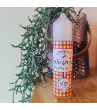 E-liquide Caramel Beurre Salé 50ml - Le Coq Qui Vape