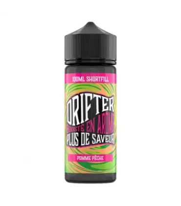 Pomme Pêche 100ml – Drifter – E‑liquide fruité à booster