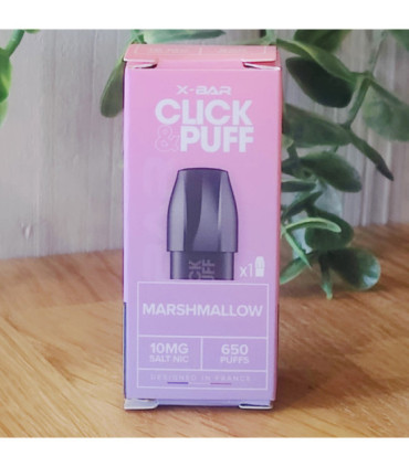 Cartouche Marshmallow Click & Puff X‑Bar – 2 ml
