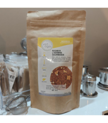 Rooibos L’Hermine Gourmande 100 g – Infusion douce sans théine
