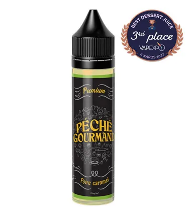 Poire Caramel 50 ml Péché Gourmand – Poire & caramel