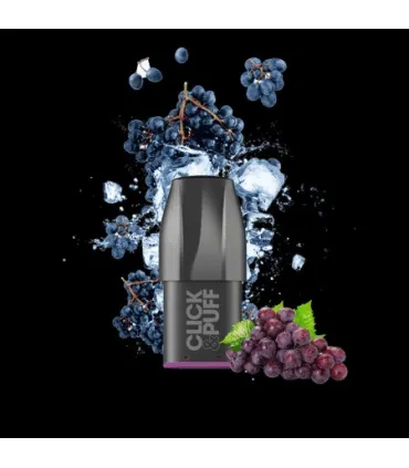 Cartouche Ice Grape Click & Puff X‑Bar – 2 ml