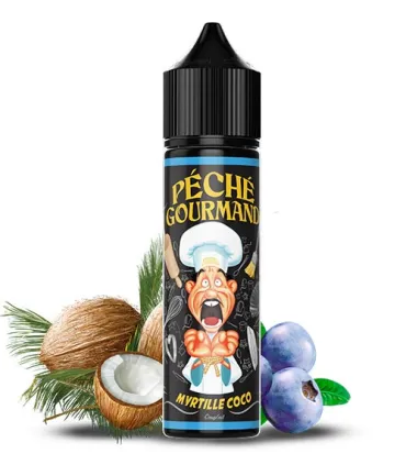 Myrtille Coco 50 ml Péché Gourmand – Biscuit & crème