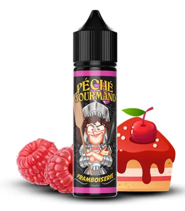Framboiserie 50 ml Péché Gourmand – Framboise, cerise & gâteau