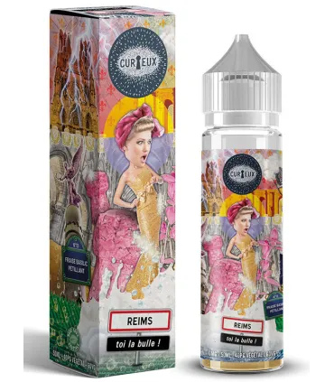 Reims-Toi la Bulle 50 ml Curieux – Fraise, basilic & pétillant