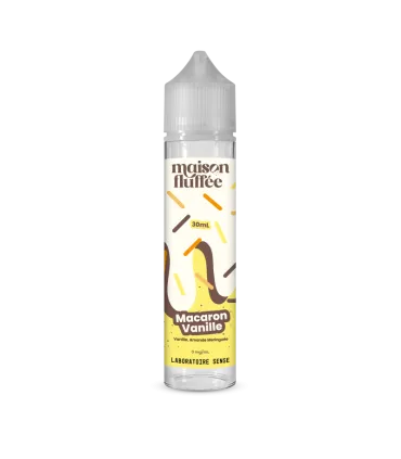 MACARON VANILLE 30 mL - E-liquide gourmand Maison Fluffée 50/50