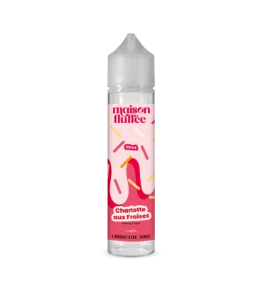 CHARLOTTE AUX FRAISES 30 mL - E-liquide gourmand Maison Fluffée 50/50