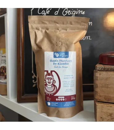 Café Kenya Kiambu 250g | Arabica d'altitude Vert-Tiges