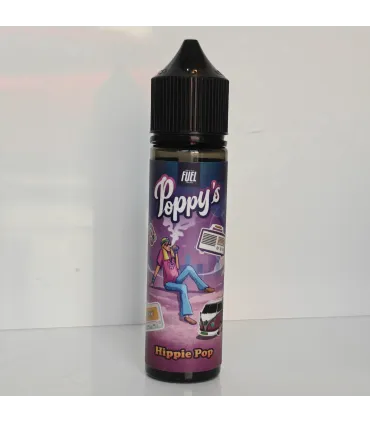 Hippie Pop 50ml Poppy's Maison Fuel | E-liquide barbe à papa fruits noirs