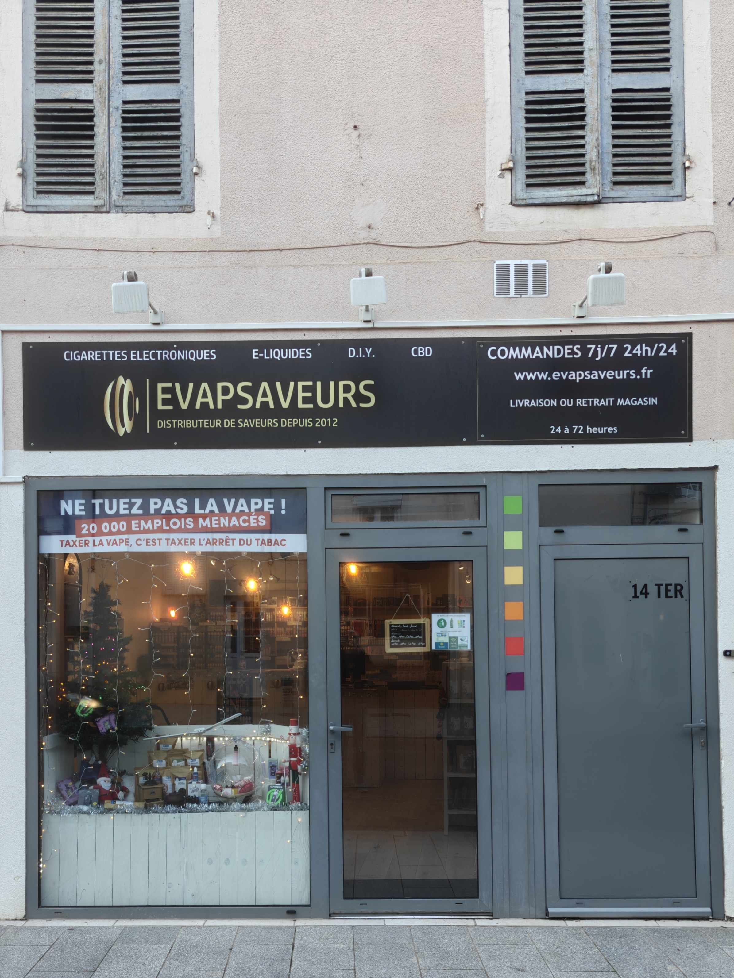 Magasin de cigarette électronique EVAPSAVEURS à Chagny